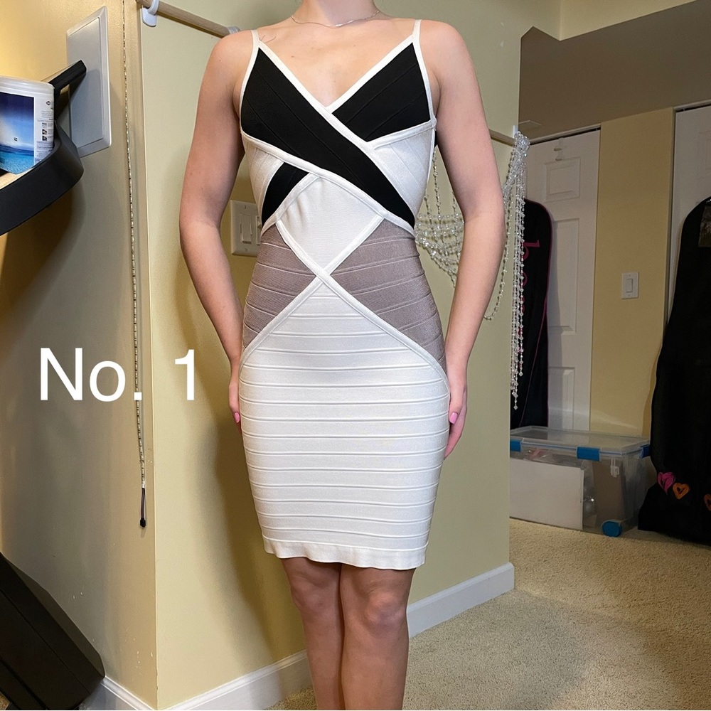 Multi color bandage dress